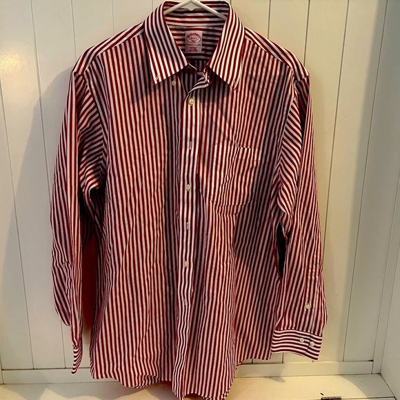 Brooks Brothers Striped Dress Shirt, men’s 16-4/5 - Picture 1 of 3